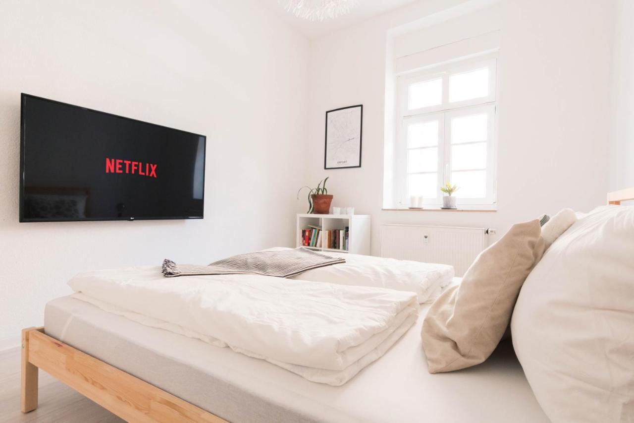 Gemutliche 45M² Wohnung Mit Netflix & Disney+ Erfurt Eksteriør bilde